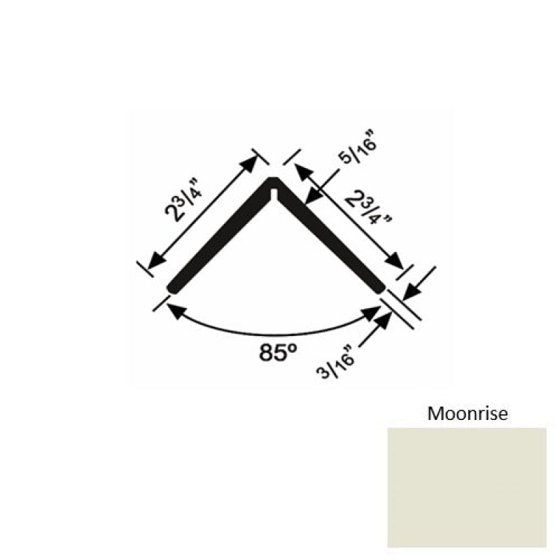 Roppe Solid 19 Moonrise Rubber Corner Guard