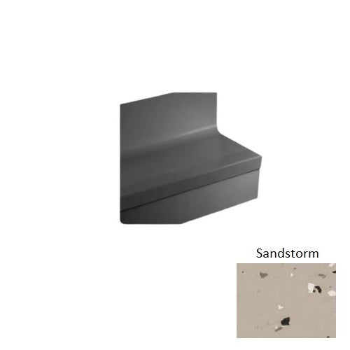 Johnsonite Sandstorm Circulinity Fast Lane Rubber Stair Tread