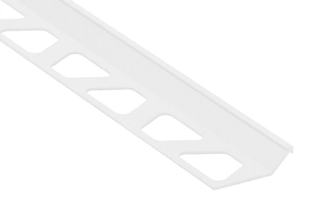 Finec Metal Tile Edging Trim - Matte White Textured Aluminum