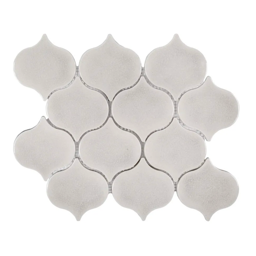 Atlas Riverwash Ceramic Mosaic - Raindrop - Gloss Crackle