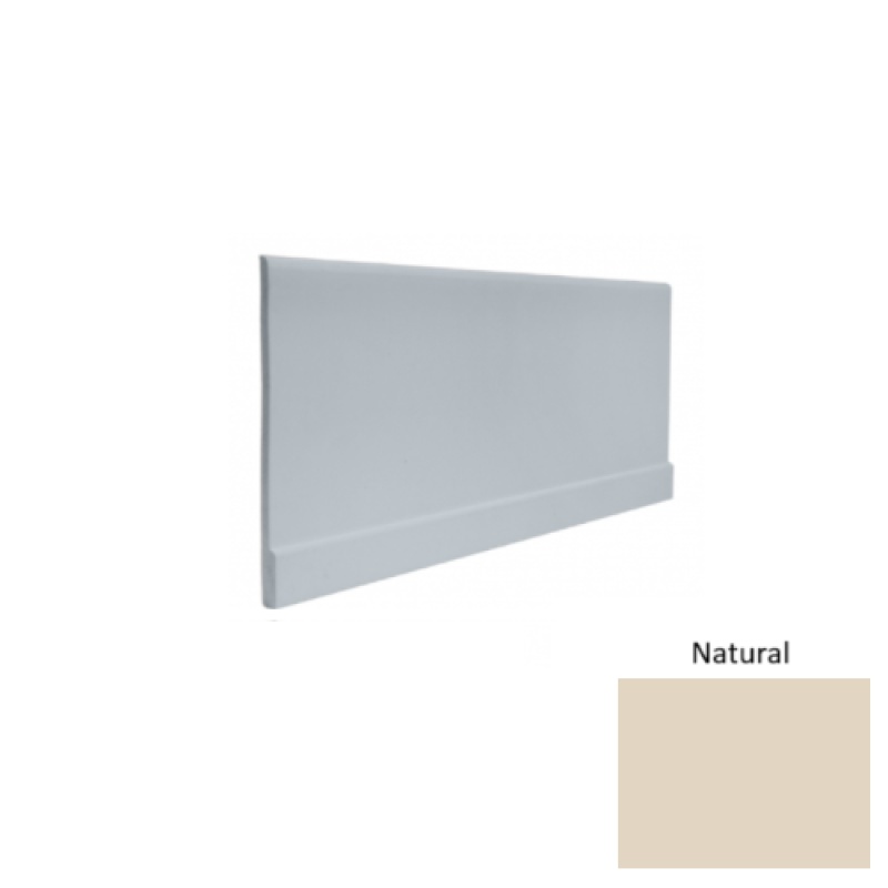 Contours #00 Simplicity Natural Rubber Profiled Wall Base - Satin - 4" x 8 Ft