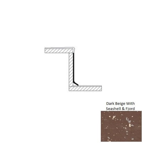 Dark Beige Rubber Risers 7" x 72"