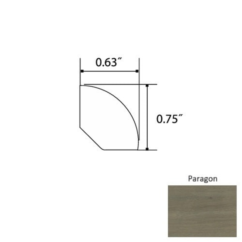 GemCore Diamond Paragon 94" Quarter Round Trim