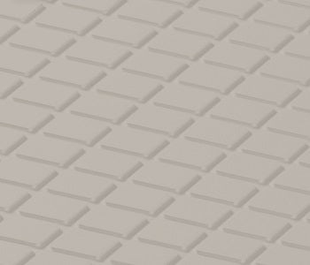 Johnsonite Zephyr Diamond Solid Color Rubber Tile - Textured - 24" X 24"
