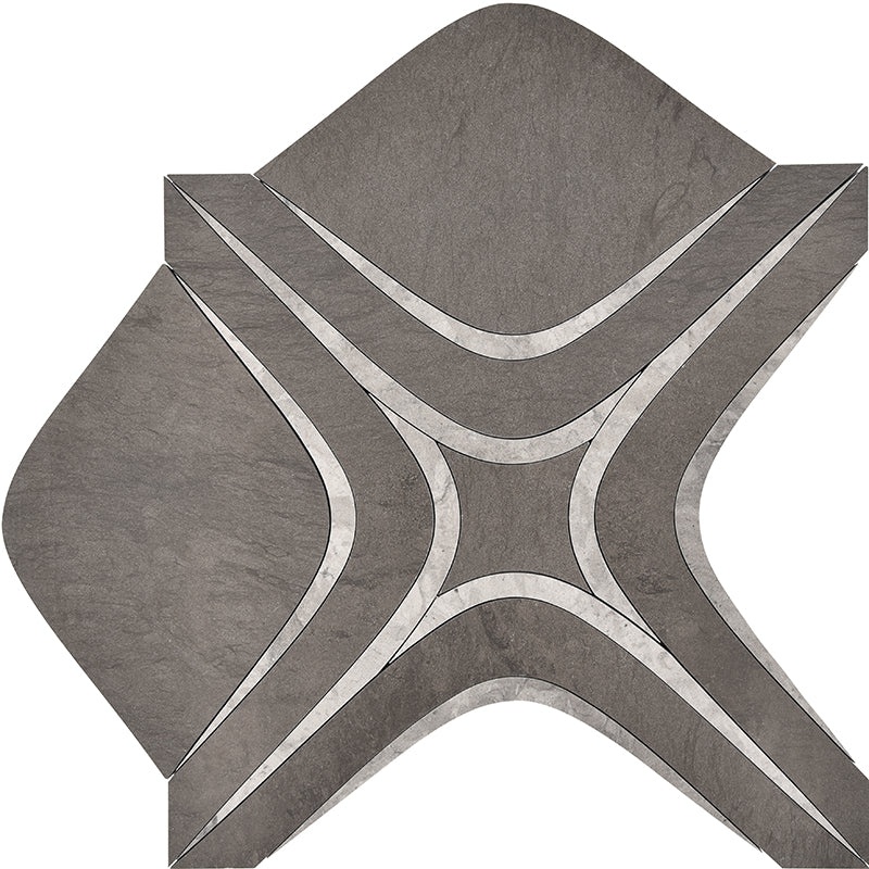 Skalini Line Waterjet Tunis Gray Mosaic