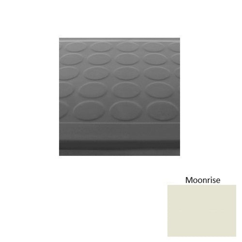Solid 92 Moonrise Low Profile Raised Circular Rubber (Sq) Stair Tread With Dupont Kevlar - Textured