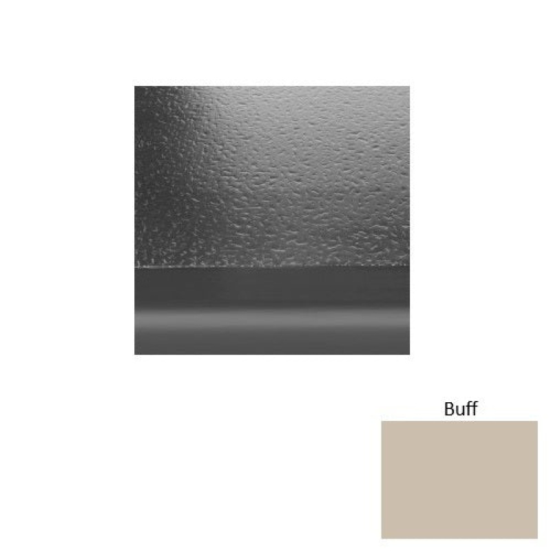 Solid 95 Buff Hammered Rubber (Sq) Stair Tread With Riser - Hammered