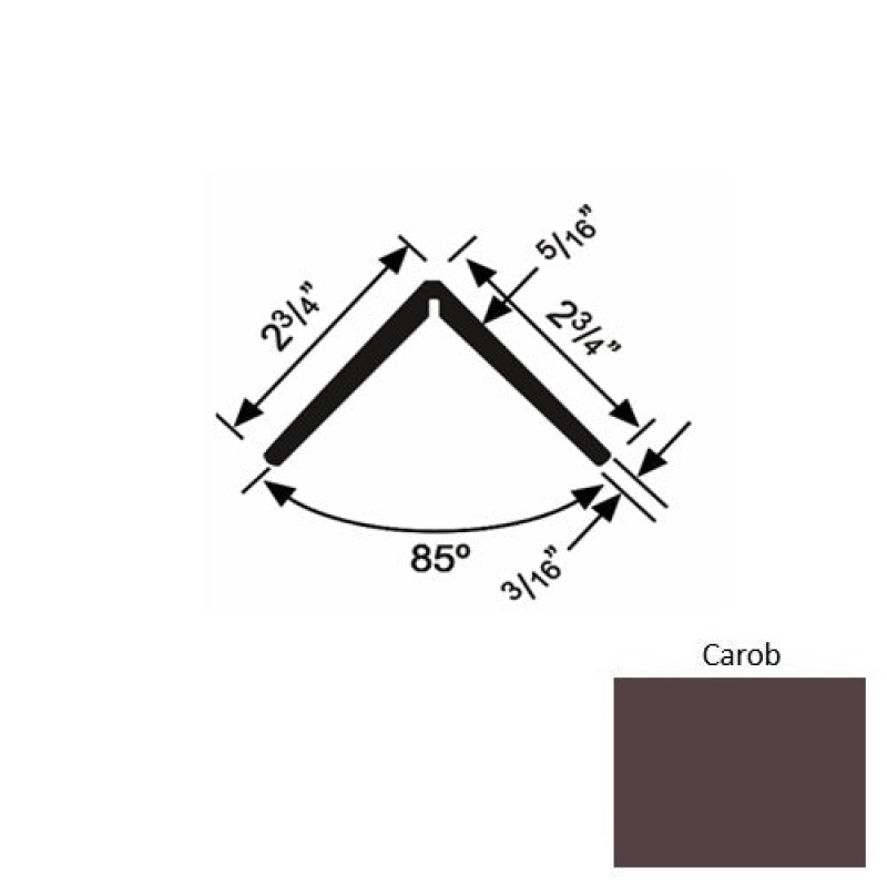 Solid 19Xtr Carob Rubber Corner Guard