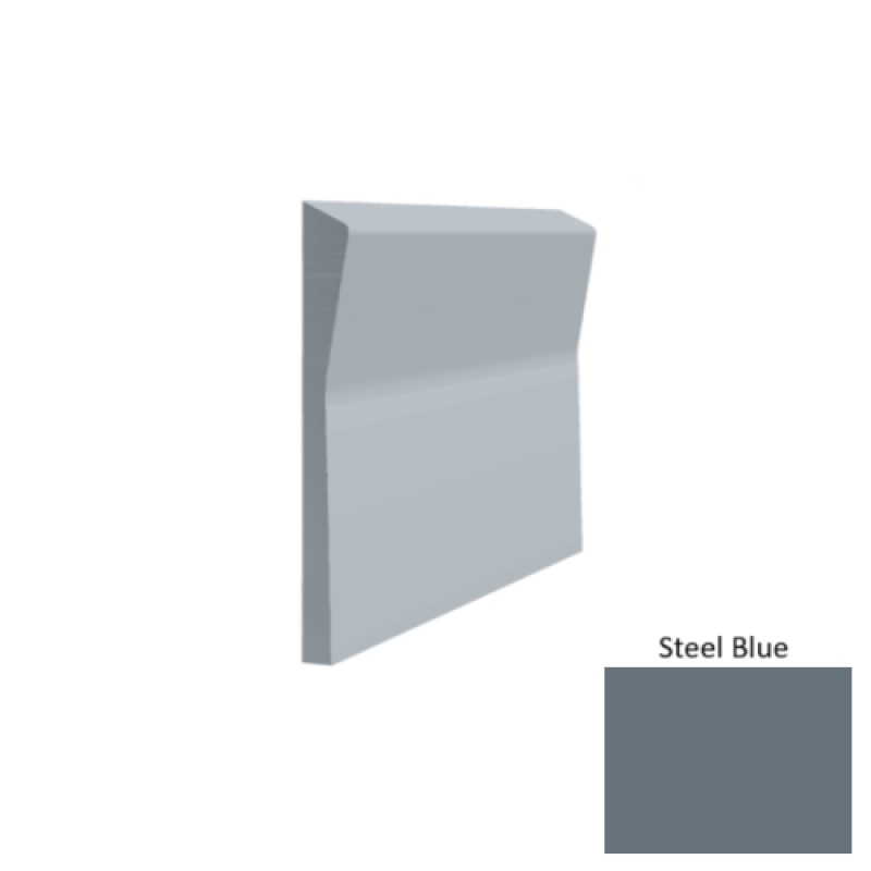 Contours #70 Valiant Steel Blue Rubber Profiled Wall Base - Satin - 4 1/2" X 8 Ft