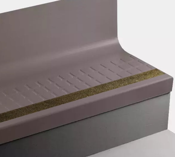 Johnsonite Espresso Raised Square Rubber Moulding / Trim