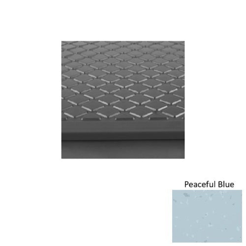 Peaceful Blue Rubber Stair Tread with Dupont Kevlar