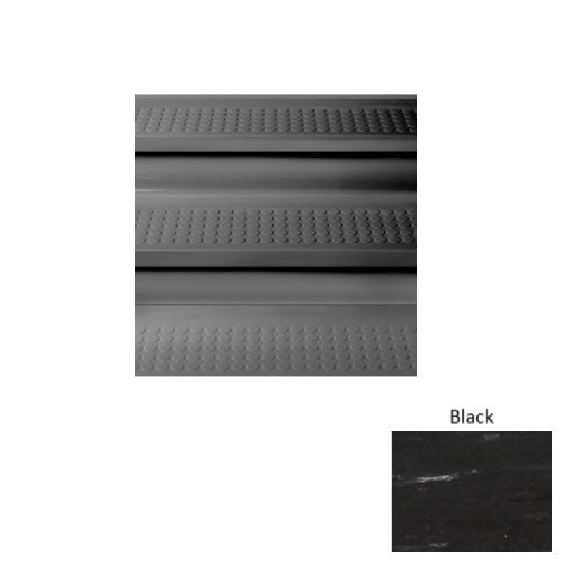 Marbleized 98 Black Vantage Raised Circular Rubber Stair Tread