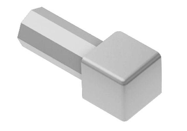 Quadec 90 Degree Outside Corner Plastic Pvc Tile Edging Trim - Classic Grey