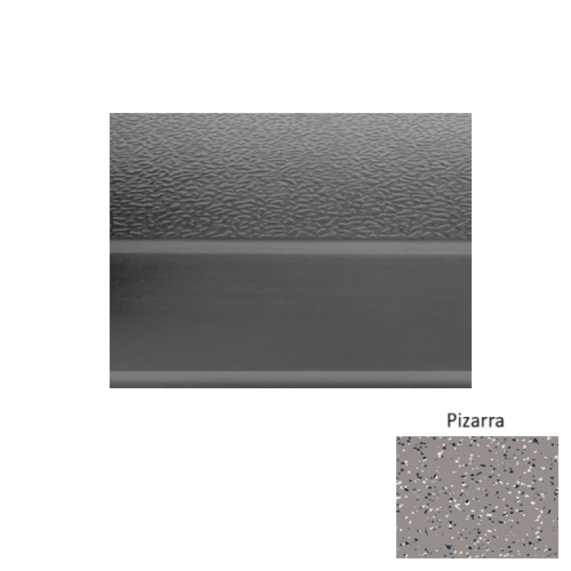 Fiesta 93 Pizarra Textured Rubber (Sq) Stair Tread - Textured