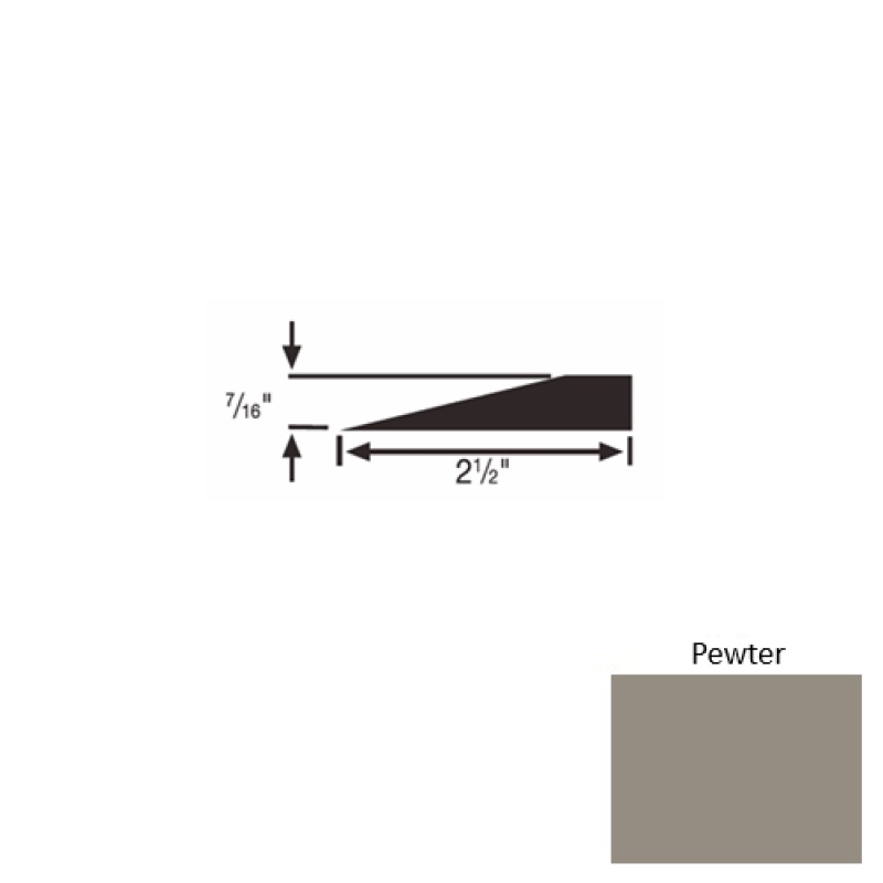 Solid 20 Pewter Rubber Transitional Reducer