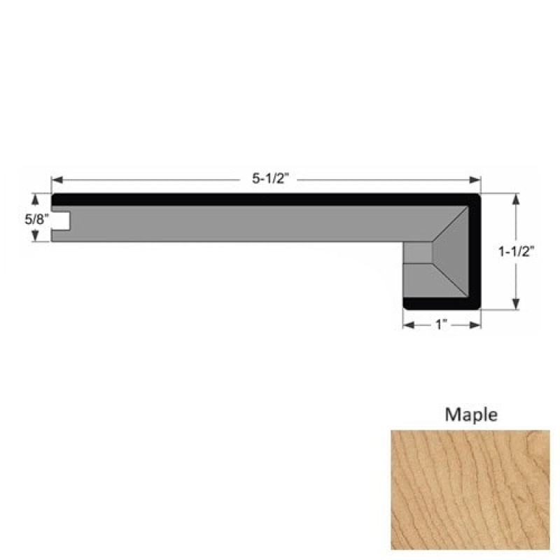 Vinland Maple Square Stair Nose