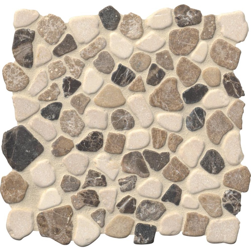 Rio Lago Mix Marble Pebble - 12" X 12" - Tumbled