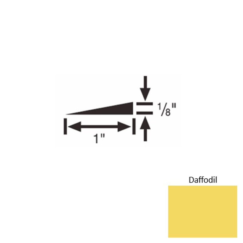 Solid 22 Daffodil Rubber Reducer Strip