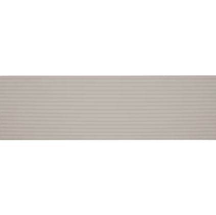 Stencil Beige Linear Ceramic Tile - Matte - 4" X 12"