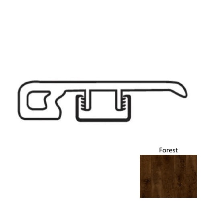 Hawthorne Forest Luxury Vinyl End Cap Trim