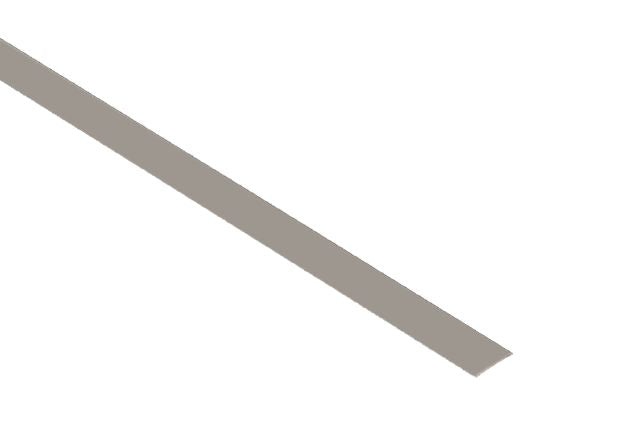 Dilex Ksn Thermoplastic Replacement Rubber Tile Edging Trim - Grout Grey - 7/16" X 98 1/2"