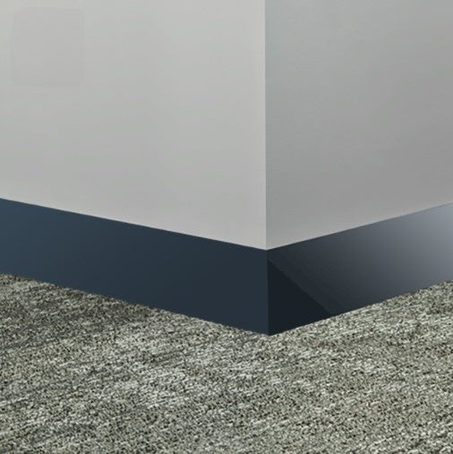 Johnsonite Navy Blue Rubber Millwork Contoured Wall Base - 2 1/2" X 96" X 1/4" Monument - Millwork Contoured Wall Base