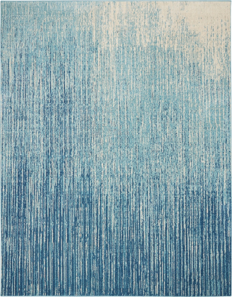 Passion Psn09 Navy / Light Blue Area Rug 8 Ft x 10 Ft