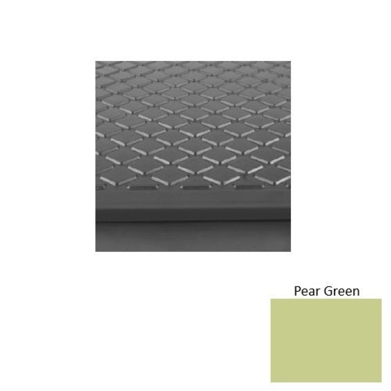 Solid 30 Pear Green Diamond Rubber Stair Tread With Dupont Kevlar - Textured