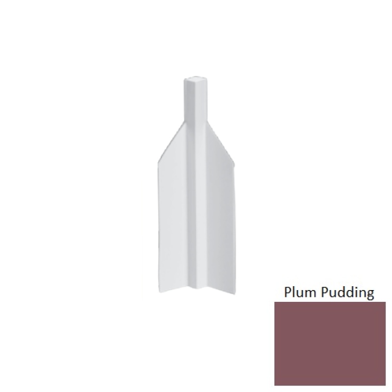 Mcb Plum Pudding Rubber Moulding / Trim - 4 1/4" Mini Inside Corner Blocks - Mini Inside Corner Blocks