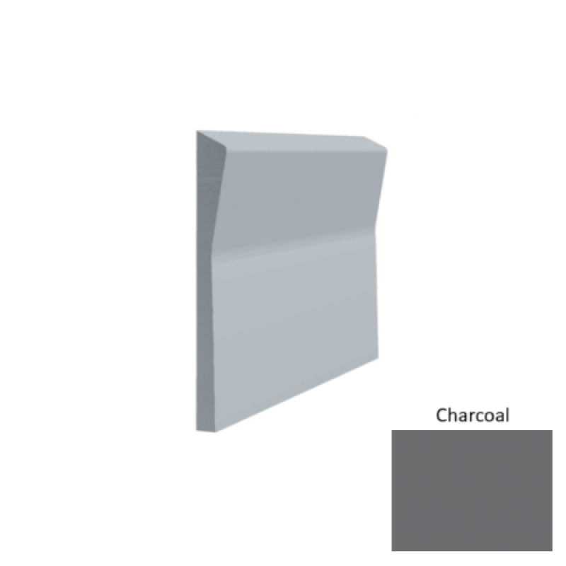 Contours #70 Valiant Charcoal Rubber Profiled Wall Base