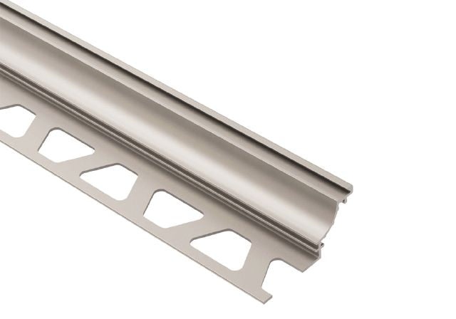 Dilex Ahk Cove Shaped Metal Tile Edging Trim - Satin Nickel Anodized Aluminum