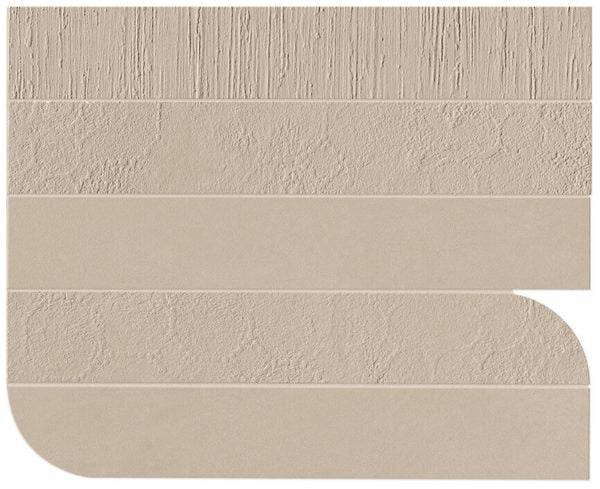B Natural Ash Piano Mix Ceramic Mosaic