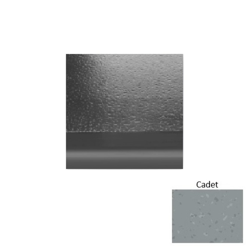 Symmetry 99 Cadet With 2 Inch Nose Rubber (Sq) Stair Tread - Hammered
