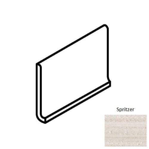 Lounge14 Spritzer Porcelain Floor & Wall Trim - 6" X 12" Cove Base - Matte