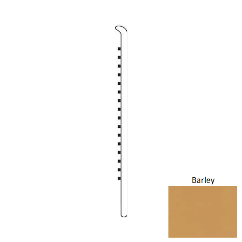 Barley Rubber Moulding / Trim 4" Straight Wall Base