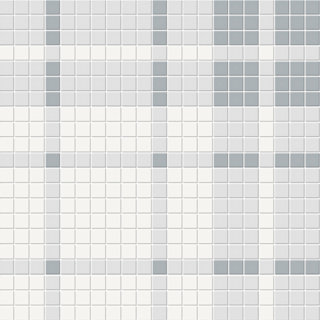 Soho Afternoon Blend Porcelain Mosaic - Plaid Pattern - Matte