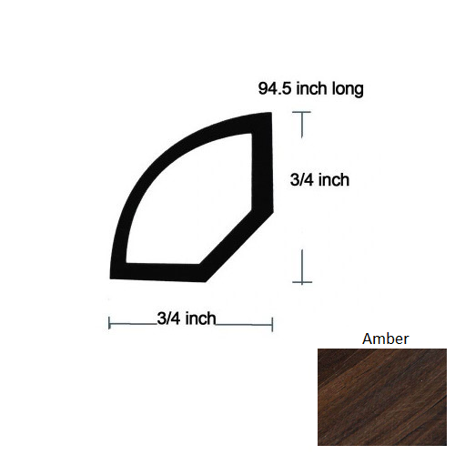 Paramount Amber Luxury Vinyl Quarter Round Trim