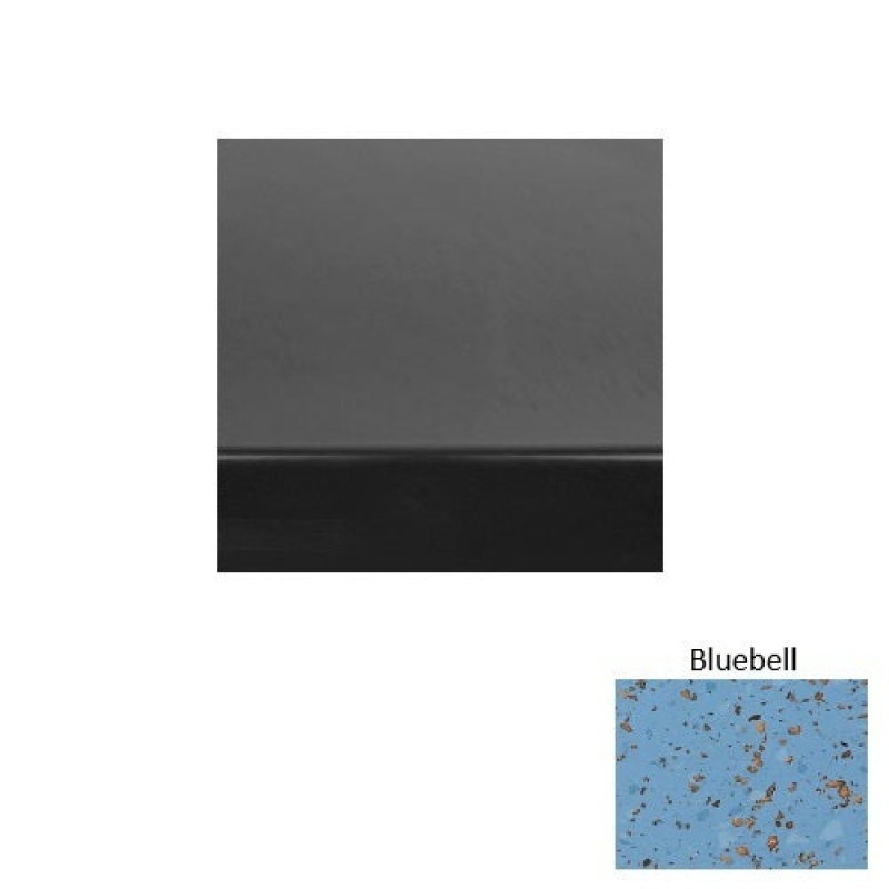 Renew 61 Bluebell Heavy Duty Rubber (Rd) Stair Tread With Dupont Kevlar - Smooth