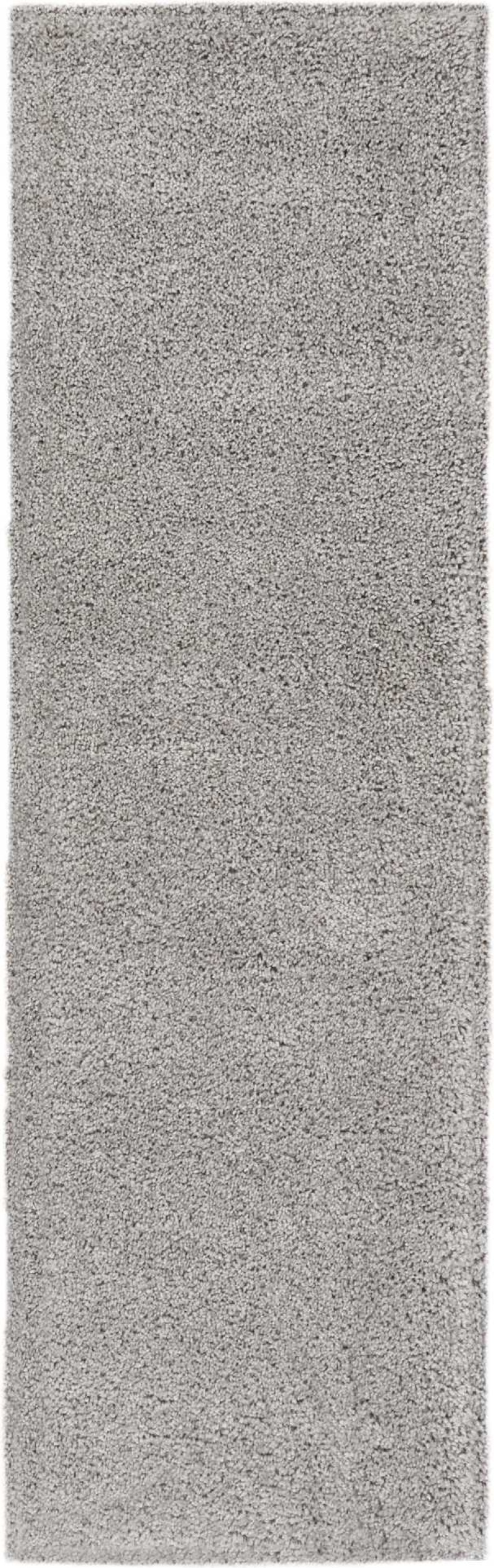 Malibu Shag Silver Grey Polypropylene Shag Area Rug