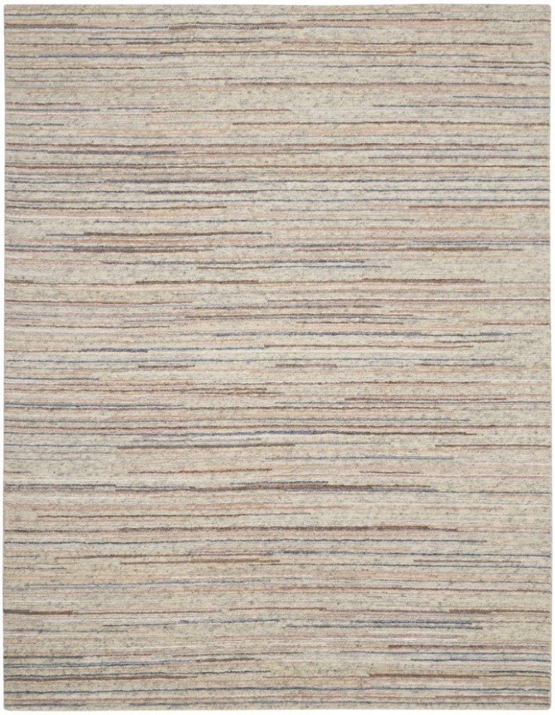 Plateau Ivory Pae01 Wool Blend Contemporary Area Rug - 8 Ft X 10 Ft - Ivory