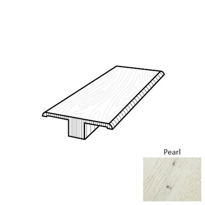 Metallics Aatmd Pearl Hardwood T Molding, 2" x 78"