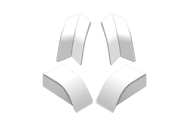 Dilex As Corner Kit Plastic Pvc Tile Edging Trim - Bright White - 1/16" X 1.38"
