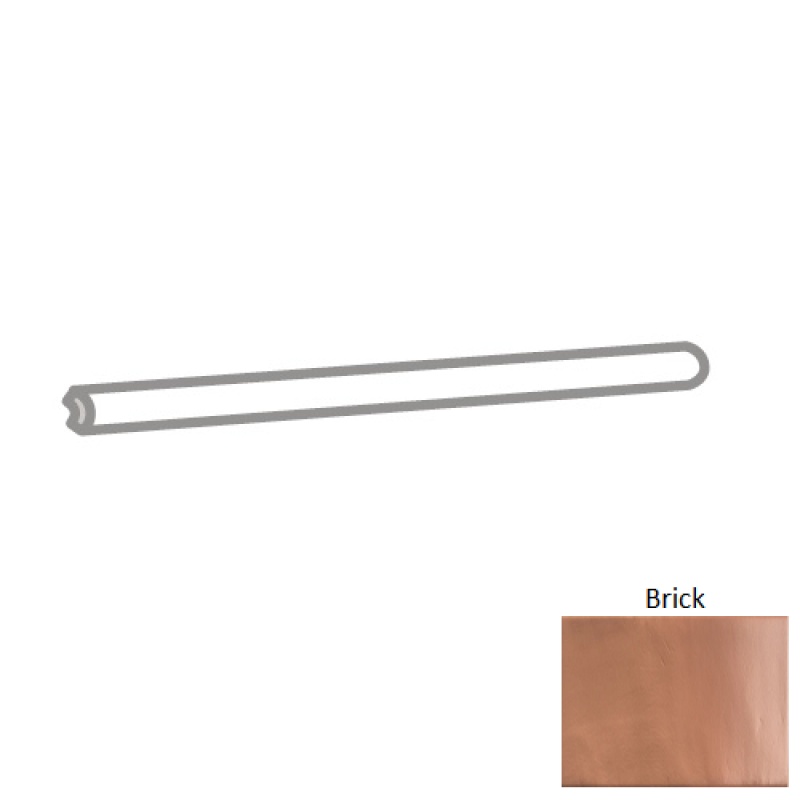 Hues Brick Ceramic Wall Trim - 1/2" x 12" Jolly - Satin