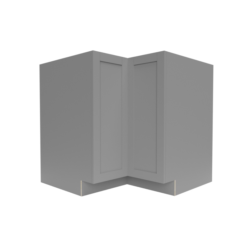 Single Shaker Grey Matte Corner Lazy Susan Base Cabinet
