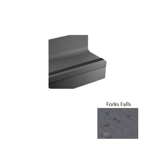 Johnsonite Forks Falls Diamond Rubber Stair Tread with Riser