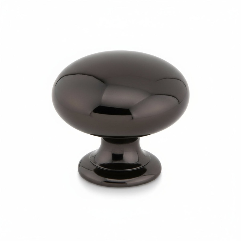 Silverline K2013 Zinc Alloy Cabinet Knob - Black Nickel - 1 3/16" X 1 3/16"