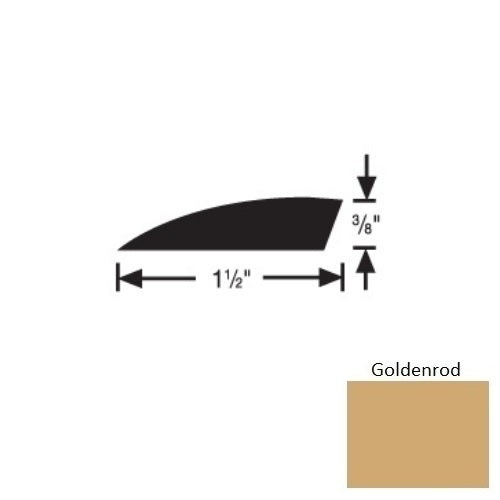 Flextones Goldenrod Vinyl Carpet Edge Reducer