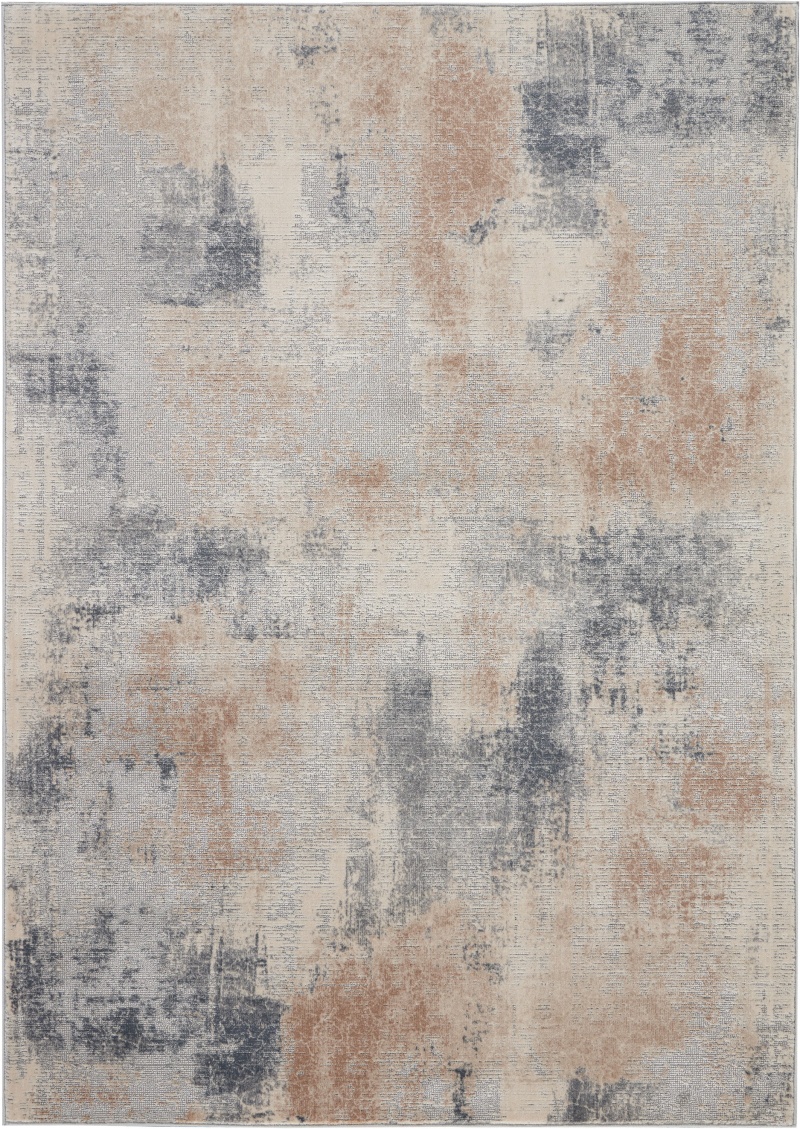 Rustic Textures Beige / Grey Modern Area Rug