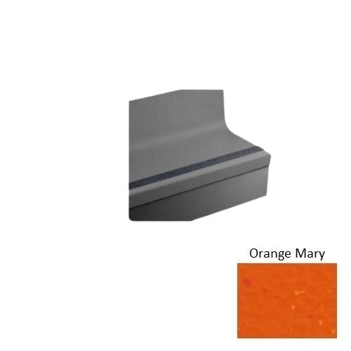 Johnsonite Orange Speckled Stair Tread with Riser
