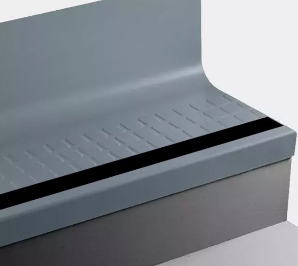 Johnsonite Windsor Blue Raised Square Stair Tread with Riser